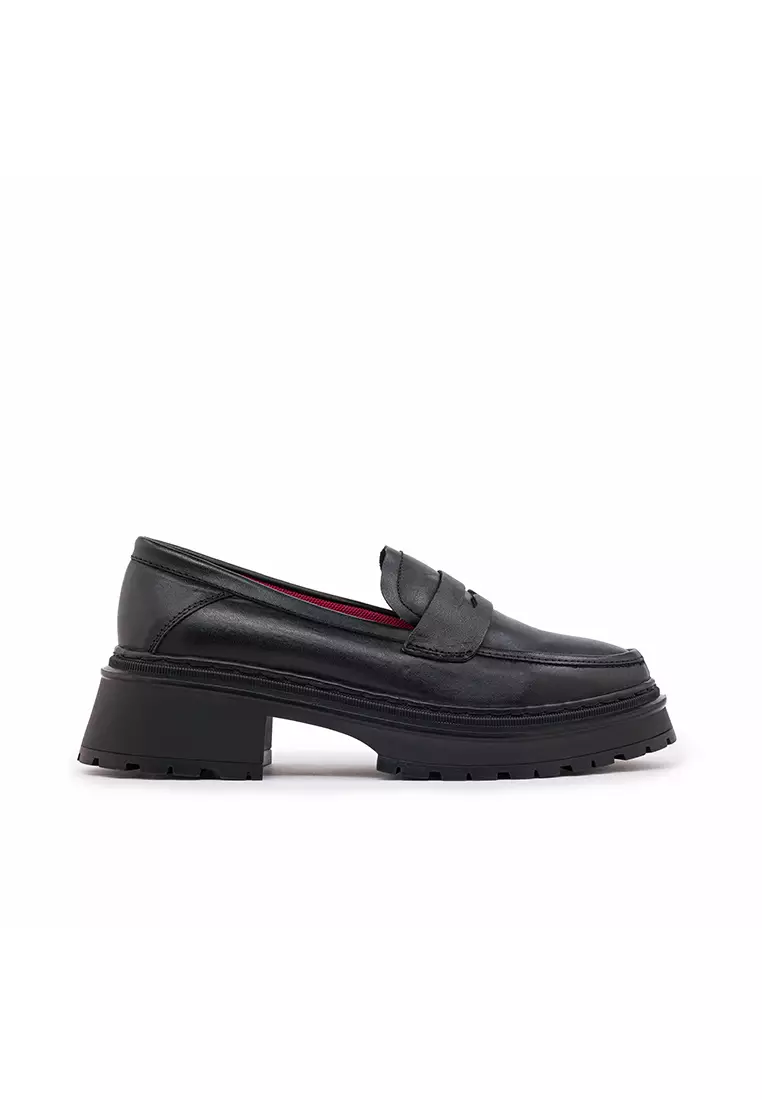 Discount on Bibo  shoes - SKU: Phoebe Leather Chunky Loafers