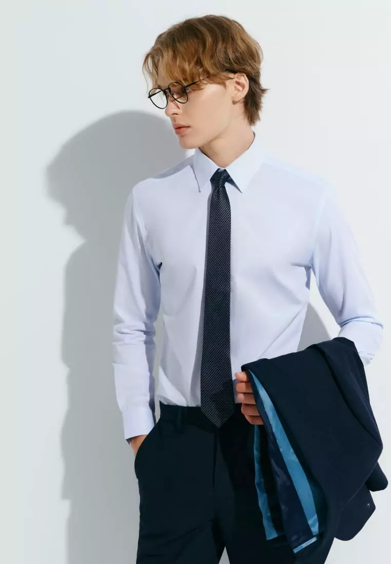 G2000 Easy Care Cotton Blend 2 Tone Shirt