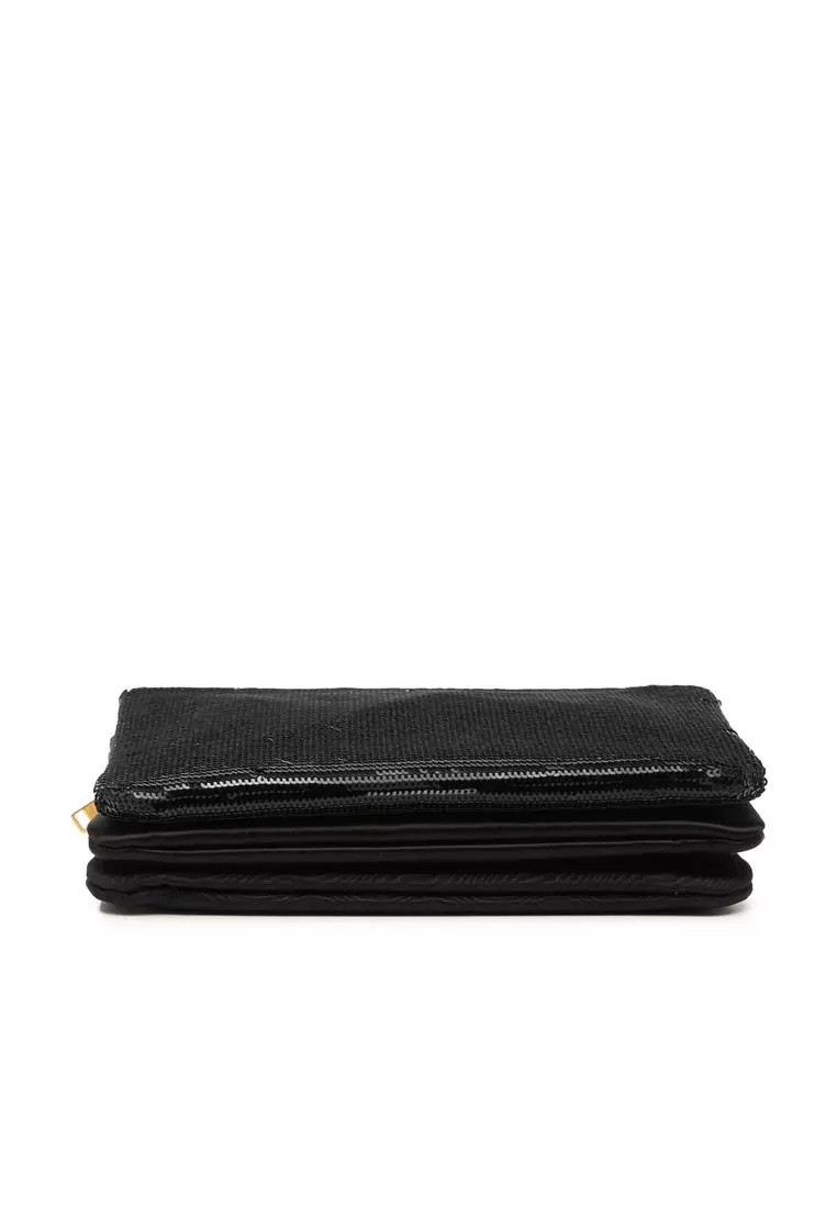 Pre-Loved Celine Small Sequin Trio Crossbody