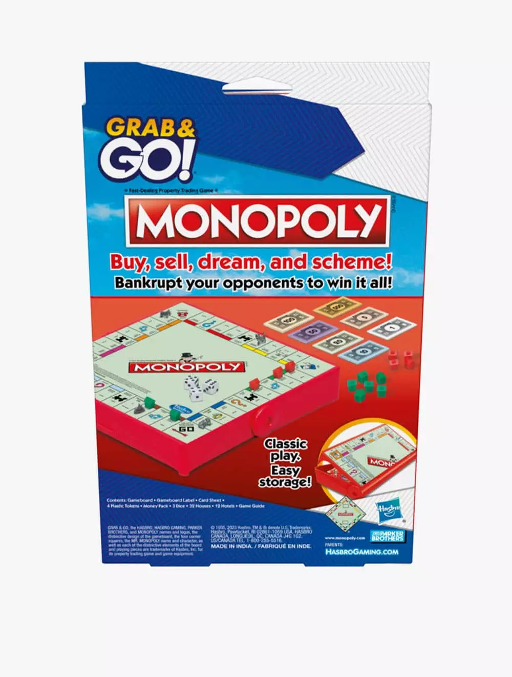 Grab and Go Monopoly - GSSF8256 - Multicolor