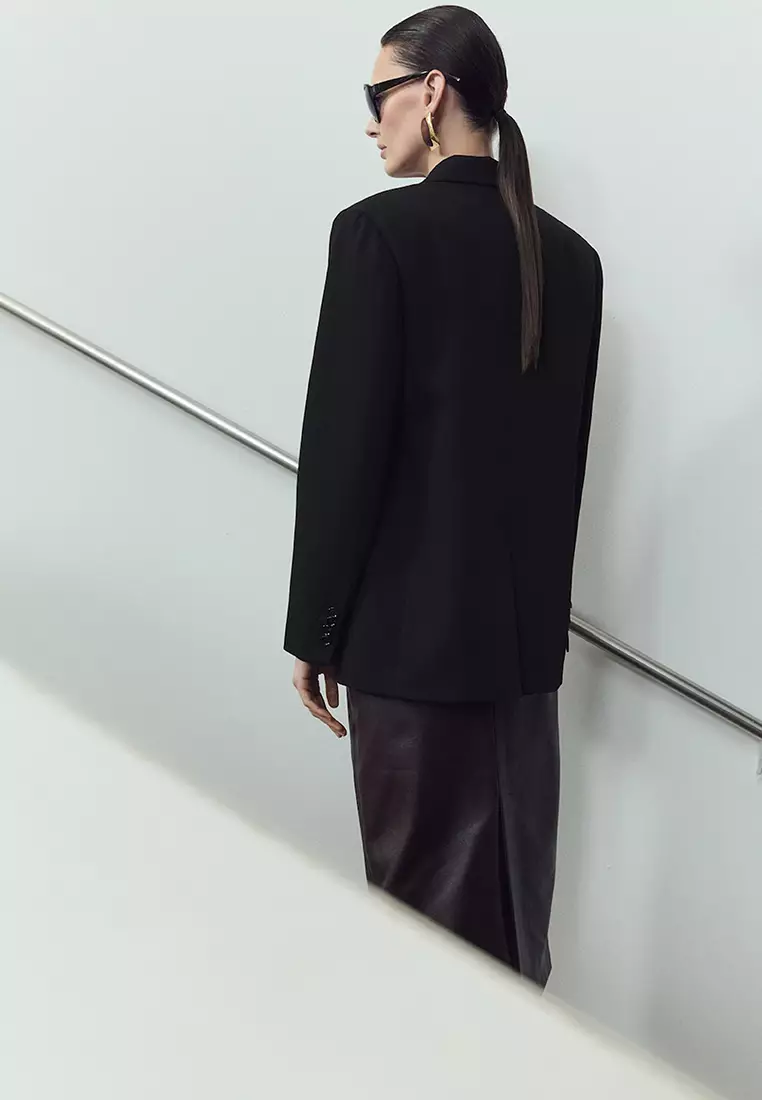 Straight Flap Pockets Blazer