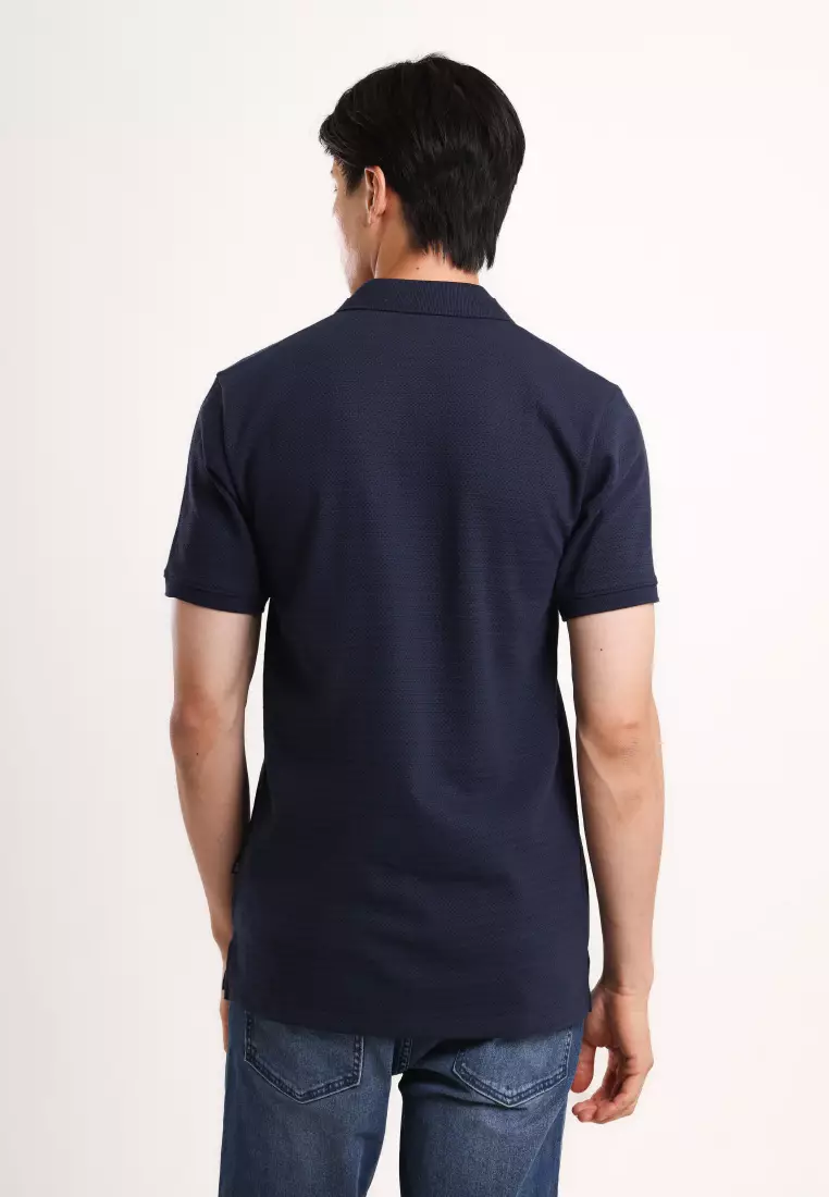 Used 1968 - Rush Kaos Kerah Polo Knit Pria Lengan Pendek