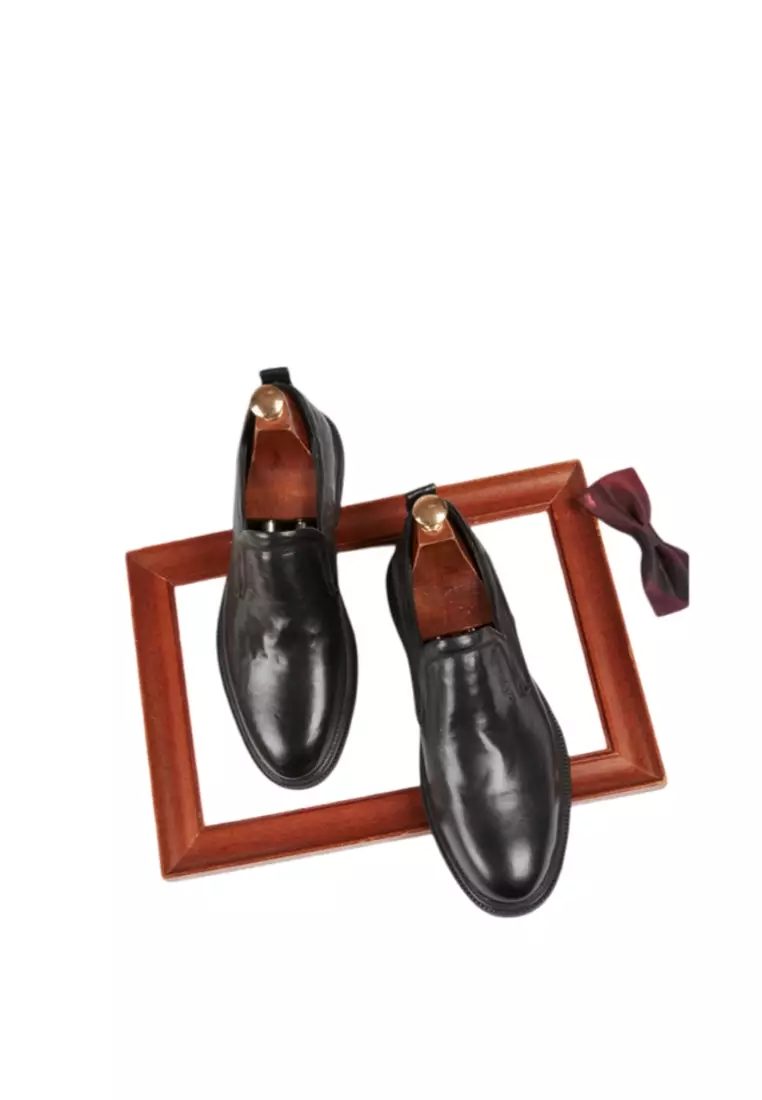 Soft-Soled Non-slip British Retro Business Formal Leather Shoes