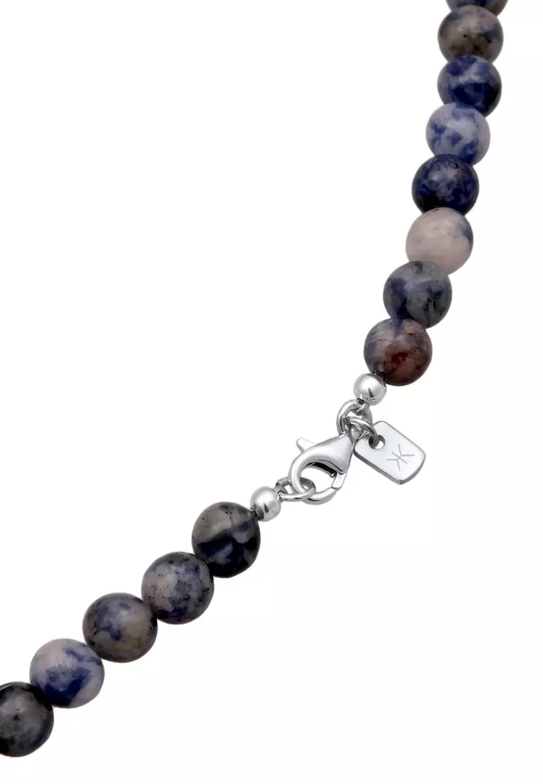 EXCLUSIVE Kalung Perhiasan Perak 925 Pria Beads Vintage Agate Beads