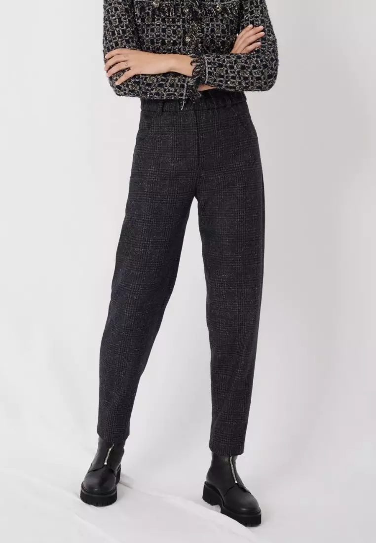 Checked trousers outlet