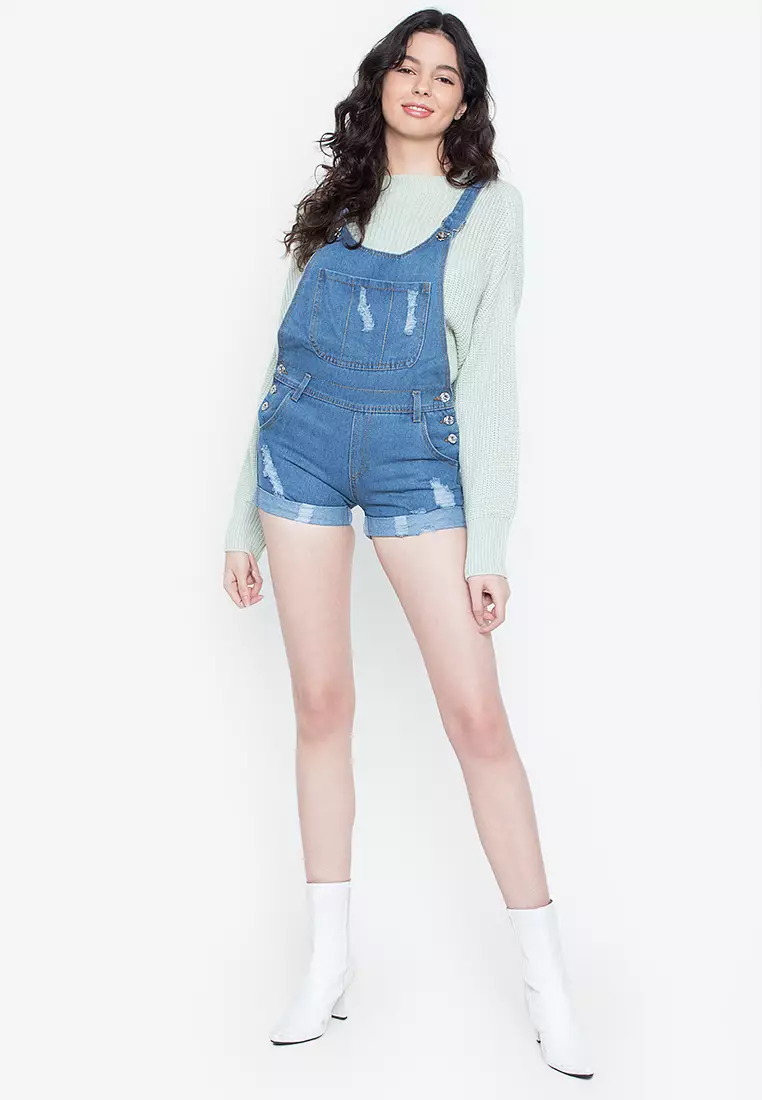 Boyfriend overalls shorts deals
