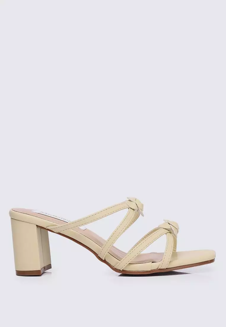 Discount on My Ballerine  shoes - SKU: My Ballerine Rosina Comfy Heels In Buttercream