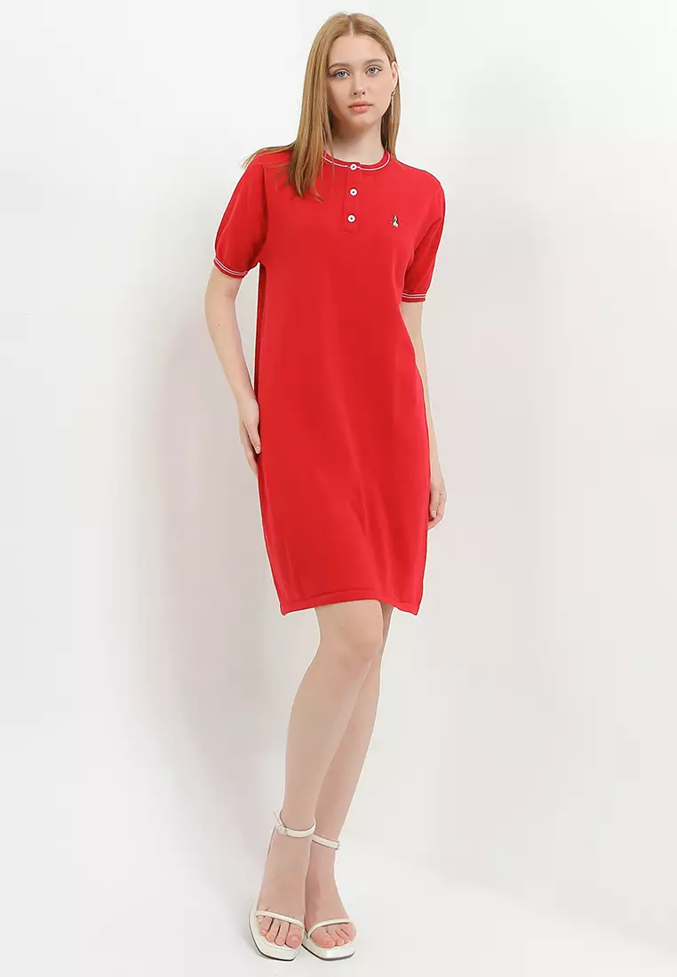 Mendez Solid Knit Dress