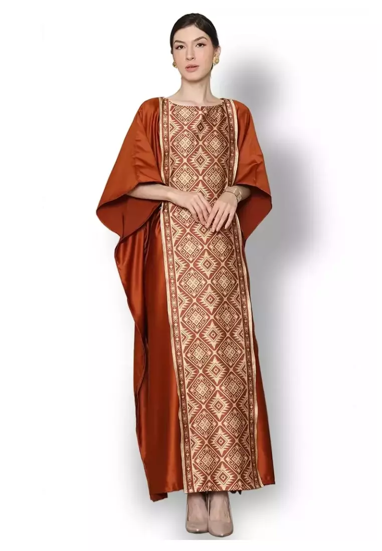 Kanzi Exclusive Short Sleeve Songket Kaftan