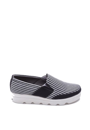 Dr. Kevin Women Flat Shoes Slip On 43151 - White/Black