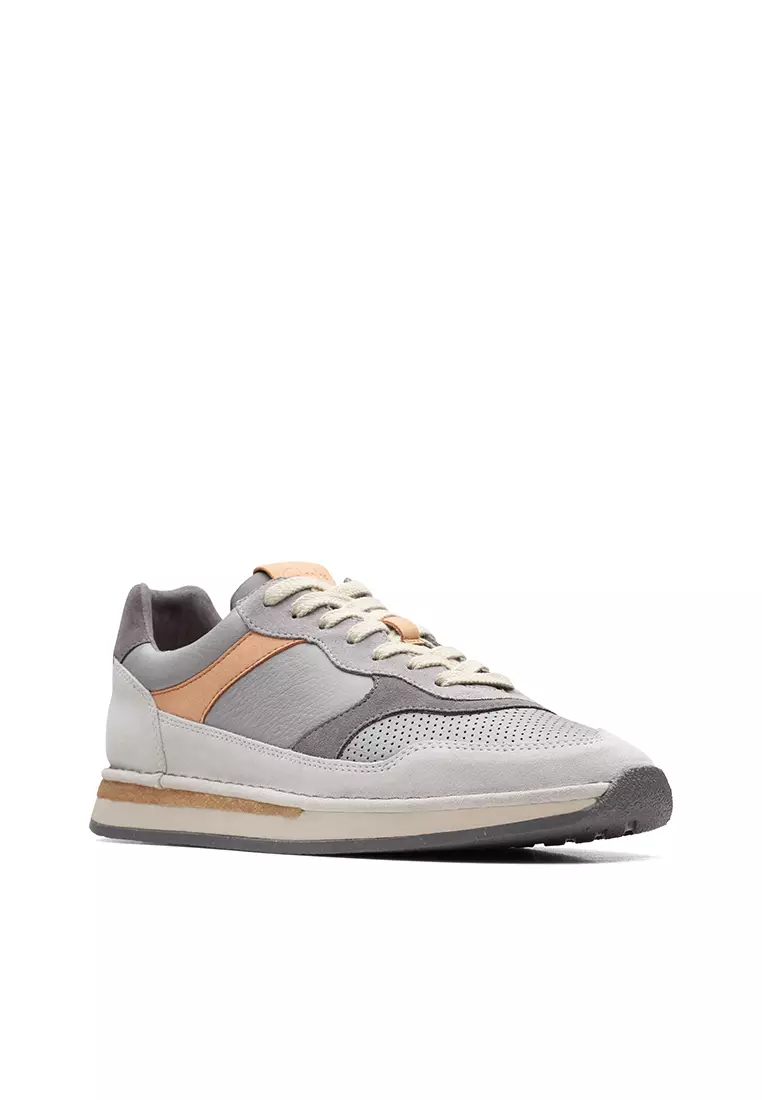 Clarks hotsell grey sneakers