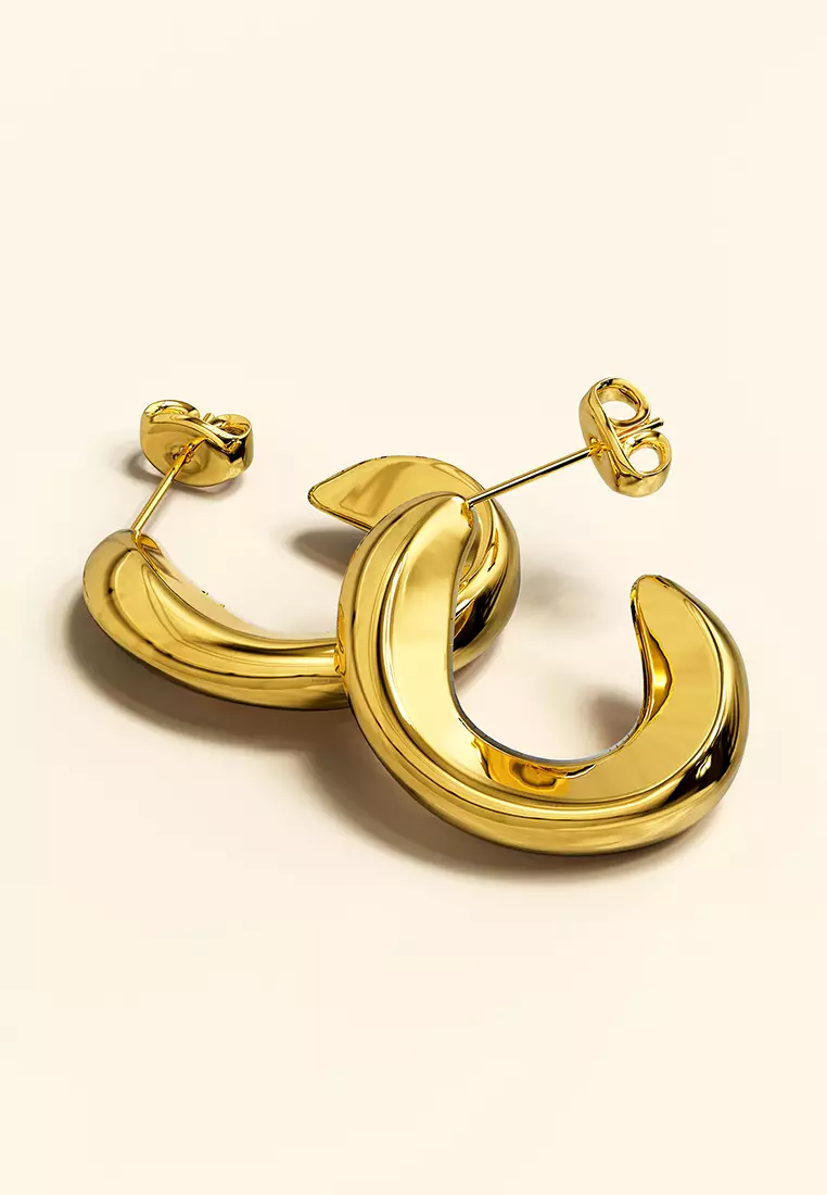Precious Gold Stud Earrings