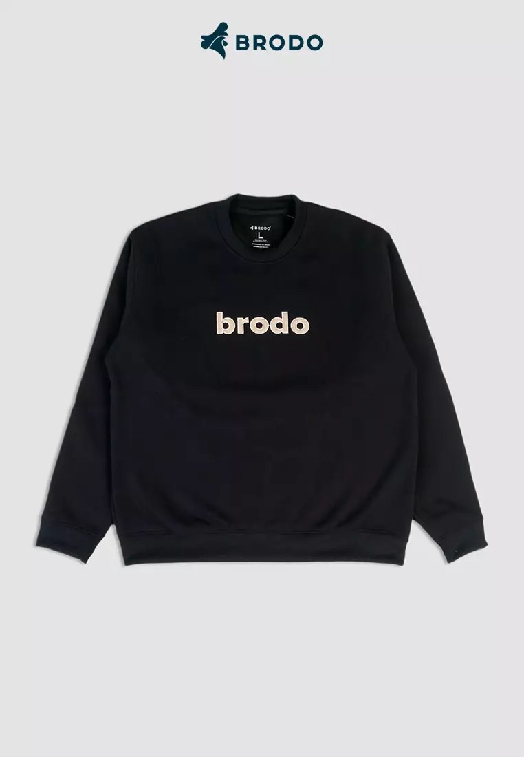 BRODO - Lowercase Crewneck Black