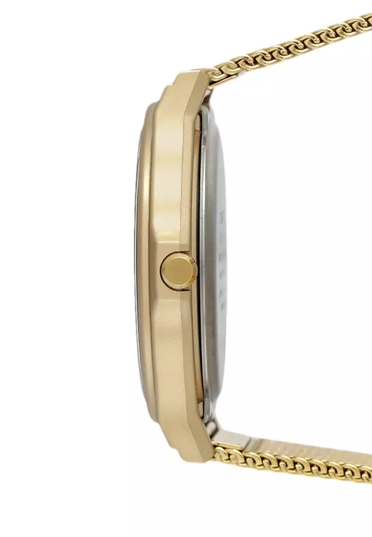 Casio Jam Tangan - Gold Black - Tali Pasir - MQ-24MG-1EDF