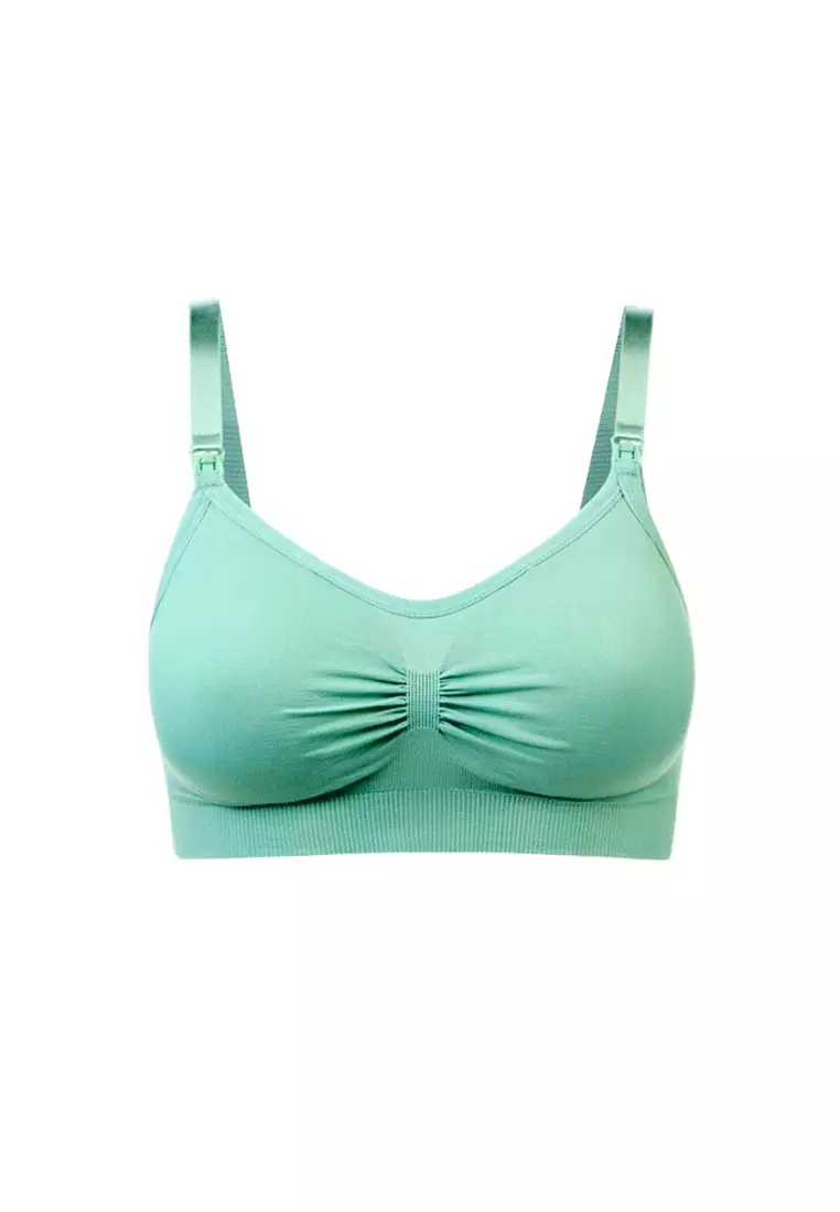 2 Pack Gracie Push Up Nursing Bra Green and Black