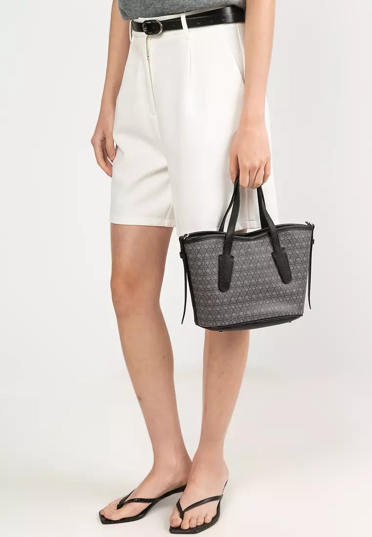 Never Without Bag Monogram Coated Small Tote Bag
