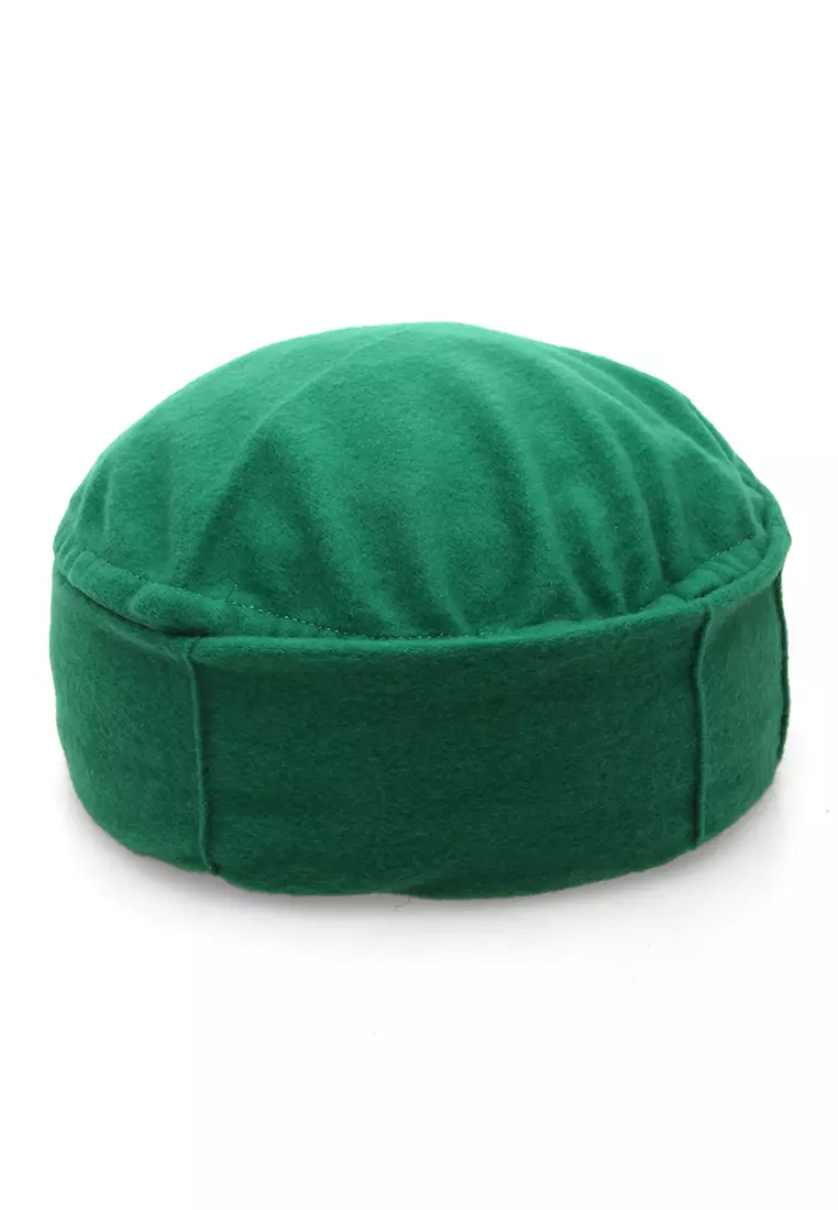 Kai Topi Peci Polos Pria Simple Design Material Plece ORIGINAL - Green