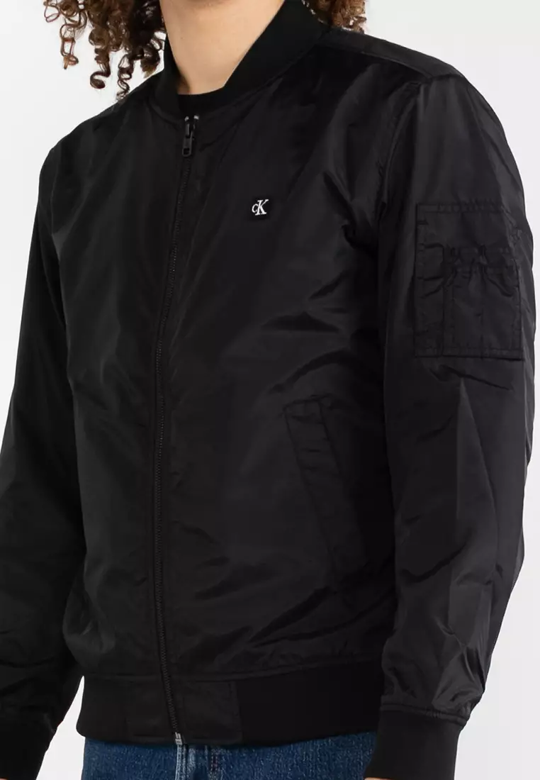 Calvin klein nylon bomber jacket on sale