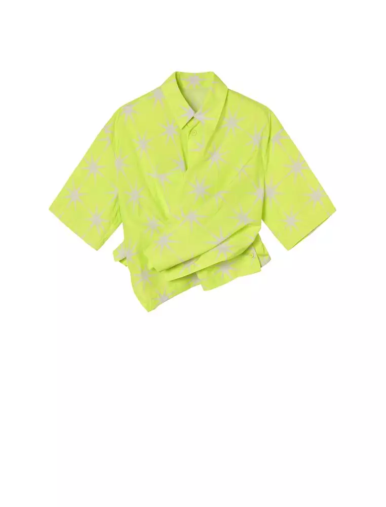 Loose Star Pattern Everyday Casual Short Sleeve Shirt