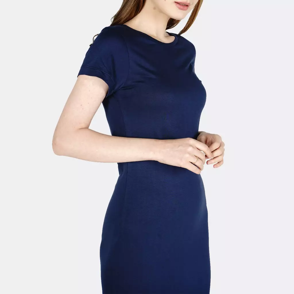 Dress Lengan Pendek Chicory Navy