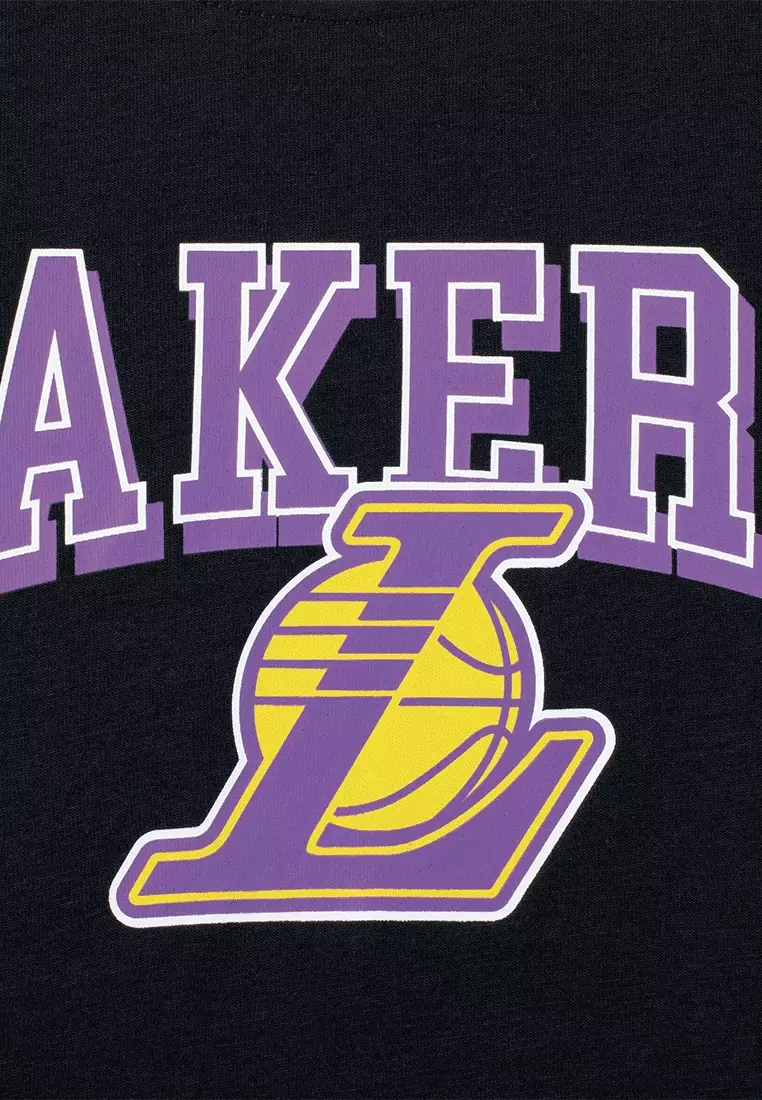 Team Logo Print Los Angeles Lakers Regular Fit Womens T-shirt