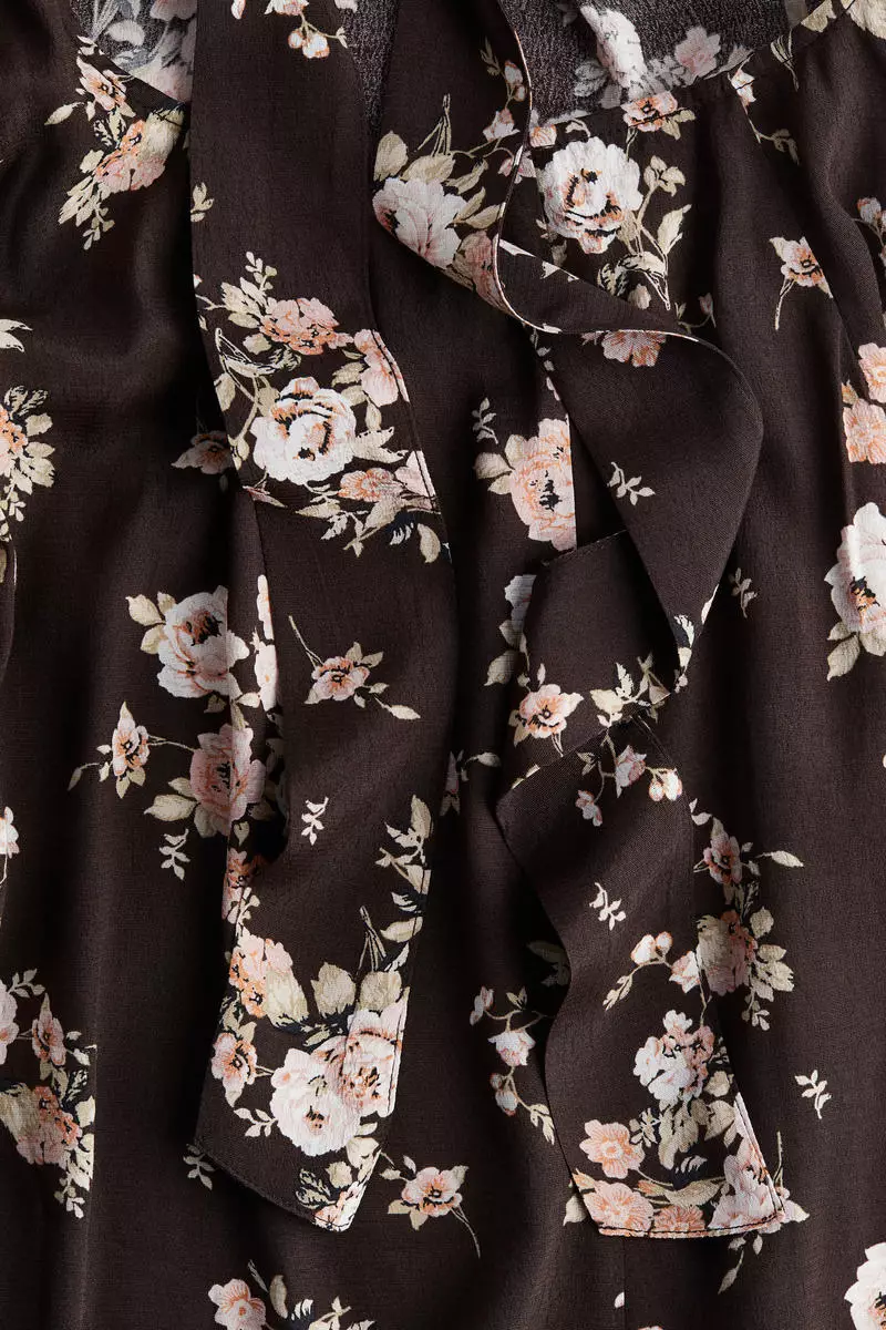 Tie-detail open-back dress