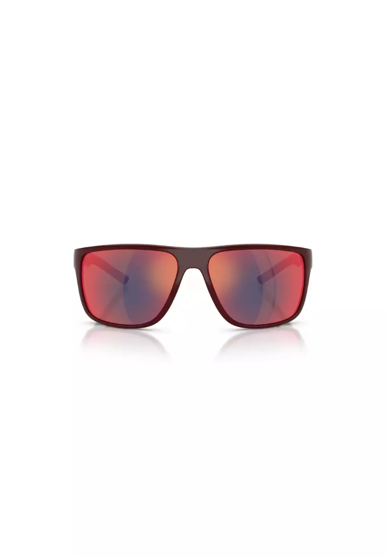Men's Pillow Frame Red Injected Sunglasses - FZ6015U
