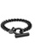 Crudo Leather Craft black The Love of Brooklyn Curb Chain Bracelet - Midnight Black (Standard) DAA4BACB3D60F7GS_1