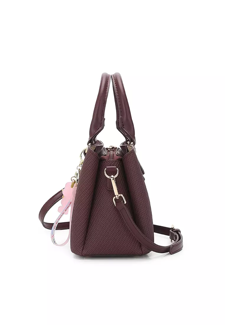 Women's Top Handle Bag / Sling Bag / Crossbody Bag / Shoulder Bag - Maroon