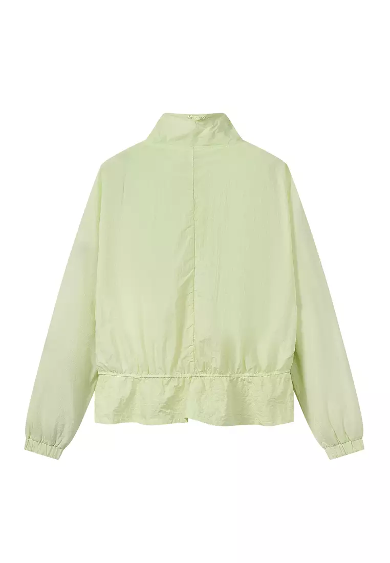 女裝 K-SWISS LOGO 荷葉邊連帽外套