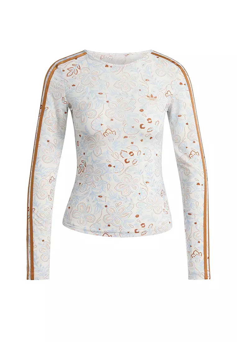 Summer Glow Mesh Graphics Long Sleeve