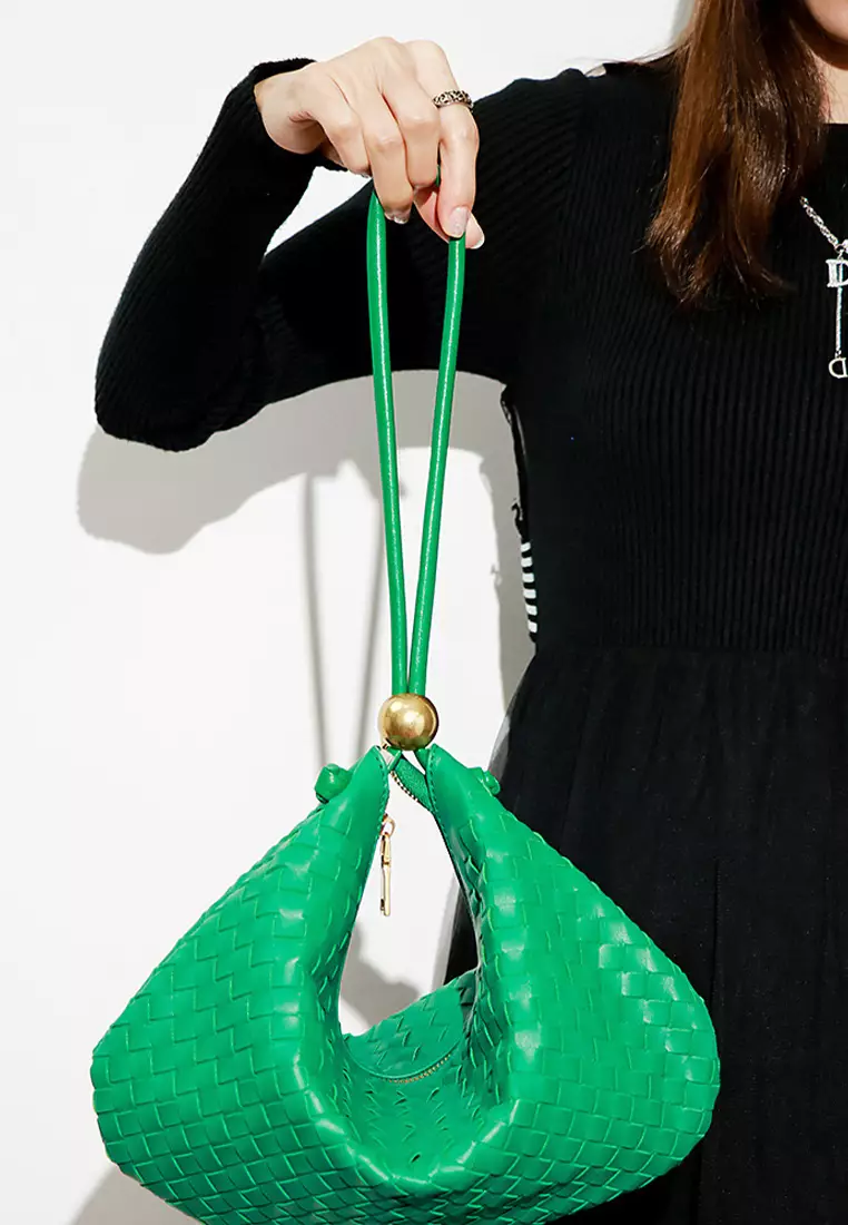 仿皮編織水餃袋 CX-B1686