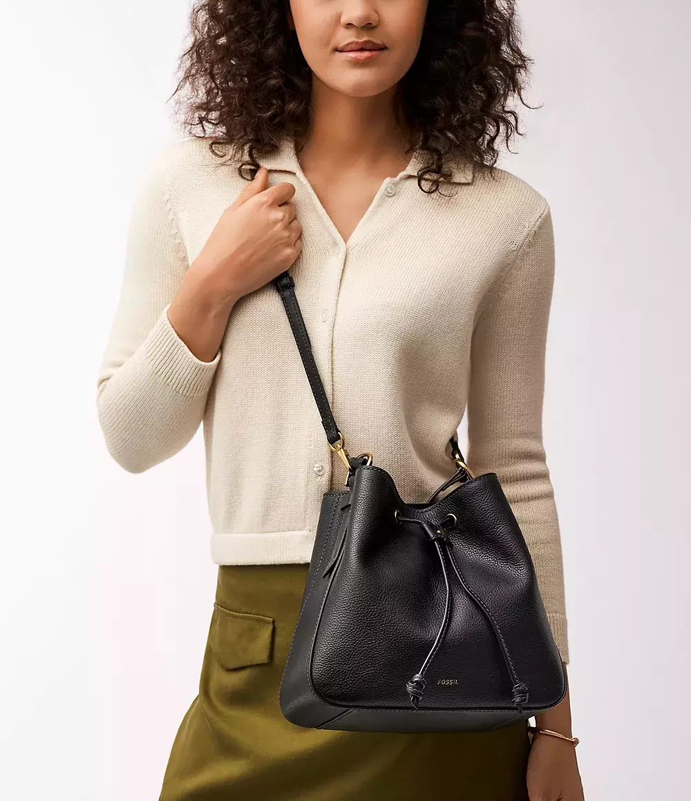 Fossil Tessa Bucket Black Tas Wanita SHB3172-001