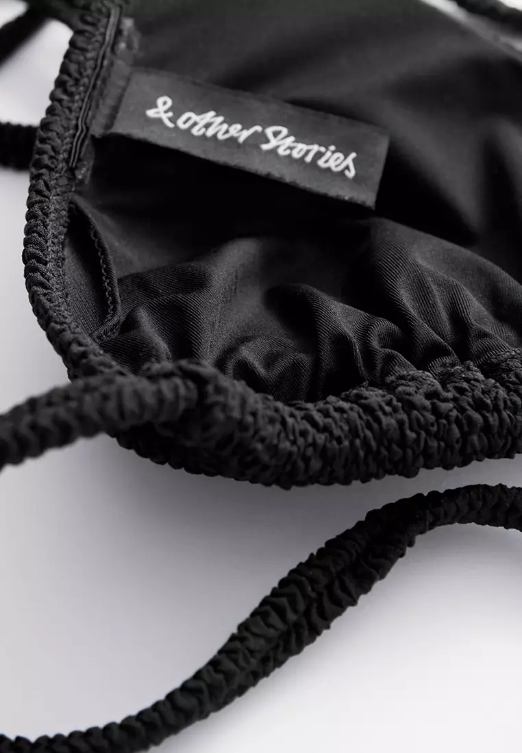 Textured Triangle Bikini Top