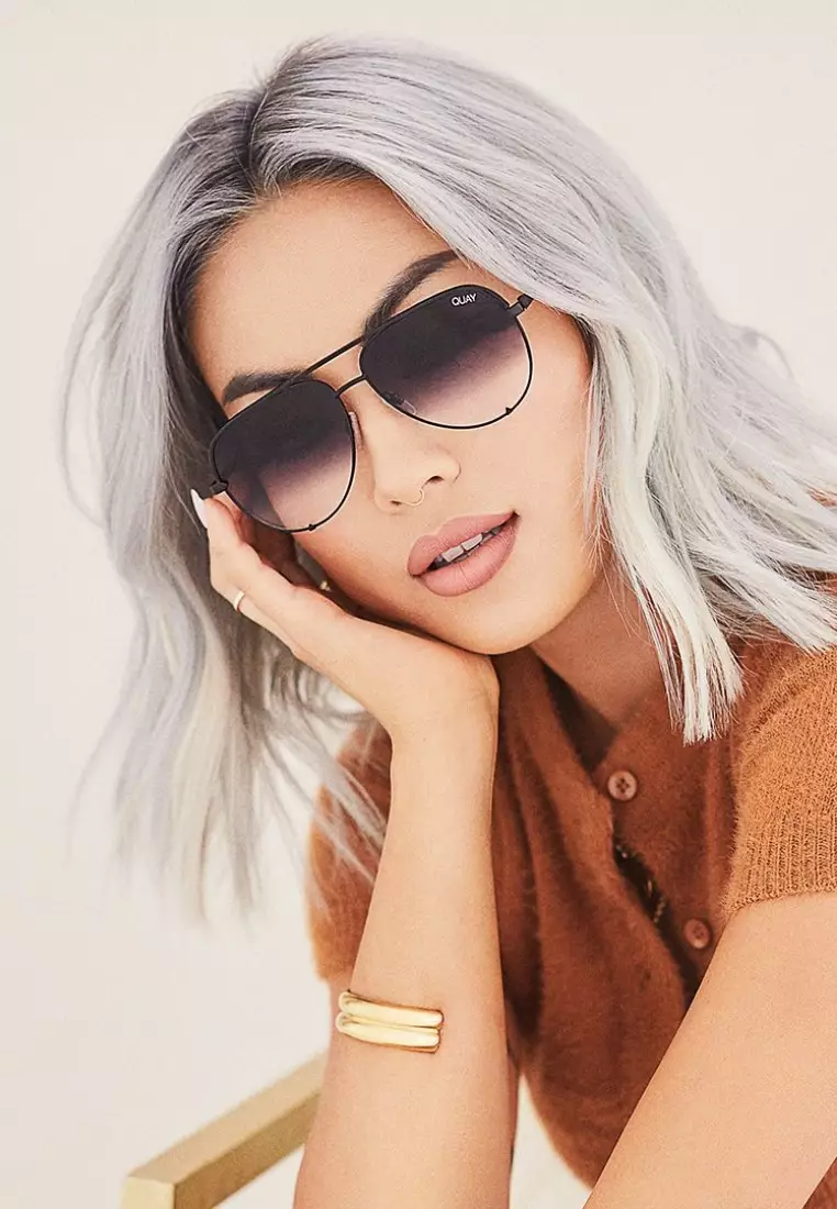 High Key Large Sunglasses - Black/Fade