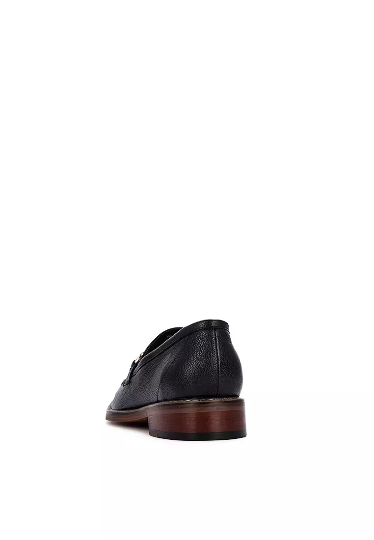 Manson Black Loafer with Buckle