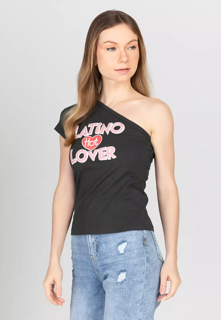 One sided black 2025 top