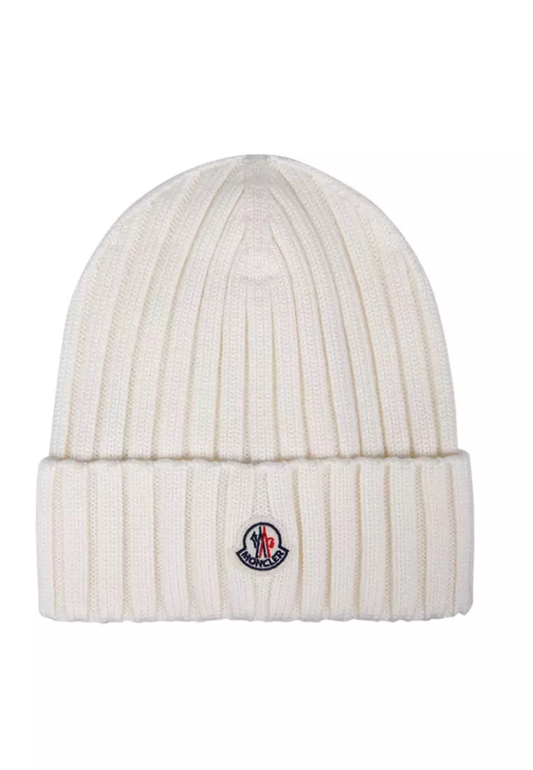 Moncler sales white beanie