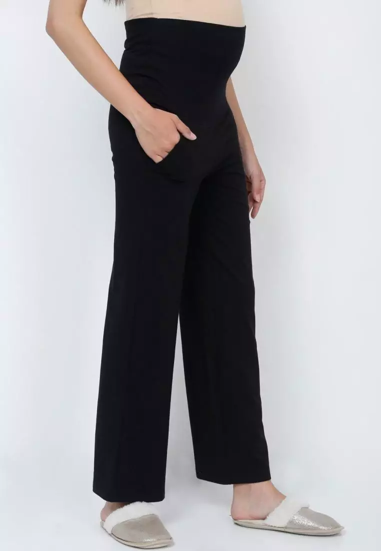 Comfy Maternity Regular Pants - Black