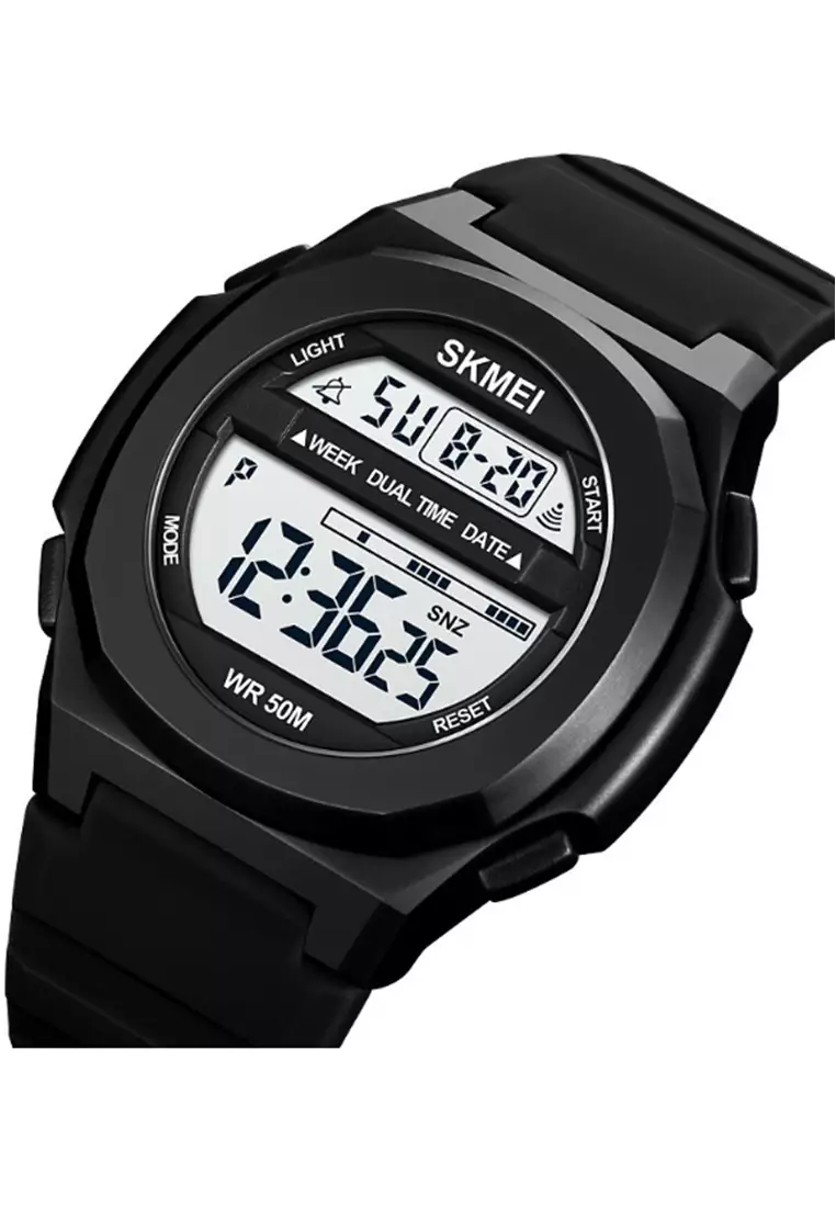 Jam Tangan Digital Pria Waterproof Many Function Strap Tali Material PU Silicone GN95 ORIGINAL