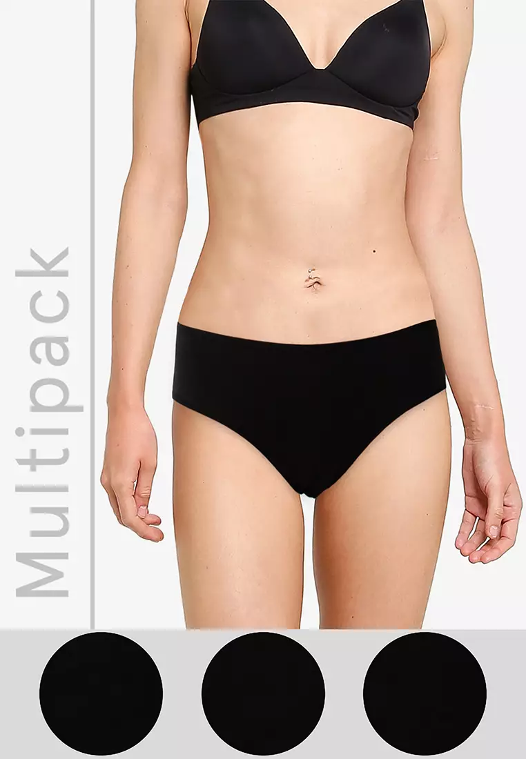 Buy Penti 3 Pack Cover Slip Panties in Black 2024 Online