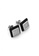 Her Jewellery black Square Ceramic Earrings (Black) - Made with premium grade crystals from Austria HE210AC94TSNSG_2
