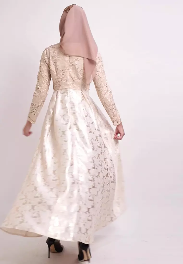 Bibiq Gamis Jacquard Brokat