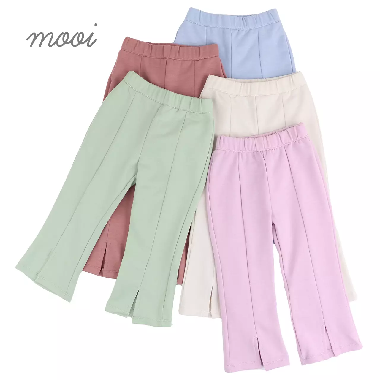 Mooi Celana Panjang Anak Perempuan Kyla Flared Pants - Sage Green