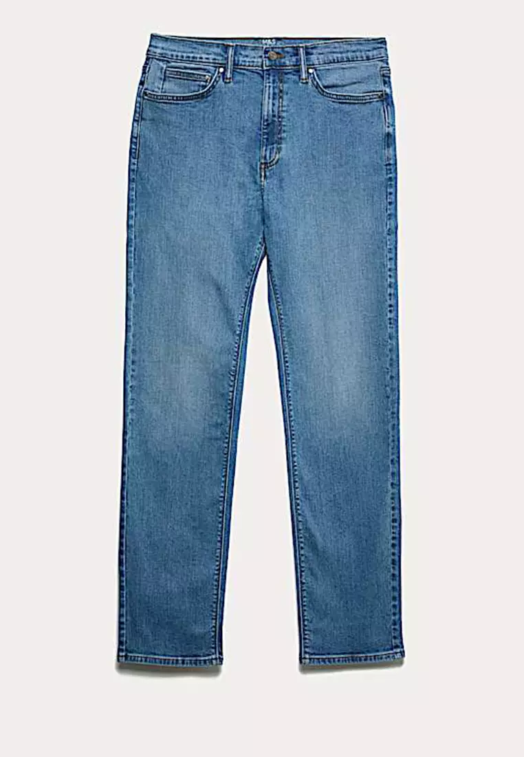 Straight Fit Stretch Jeans