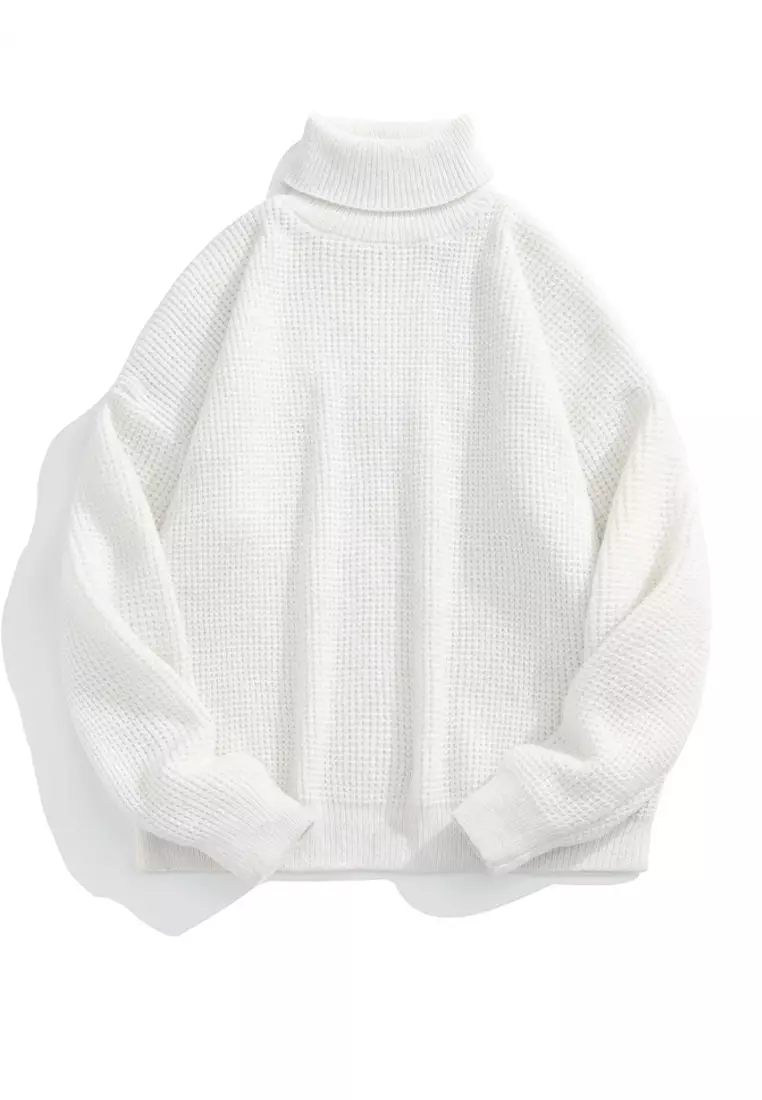 Buy Twenty Eight Shoes VANSA Solid Color Turtleneck Loose Knit