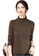 A-IN GIRLS brown Slim-Fit Lace Collar Sweater 784B9AA53AA68FGS_1