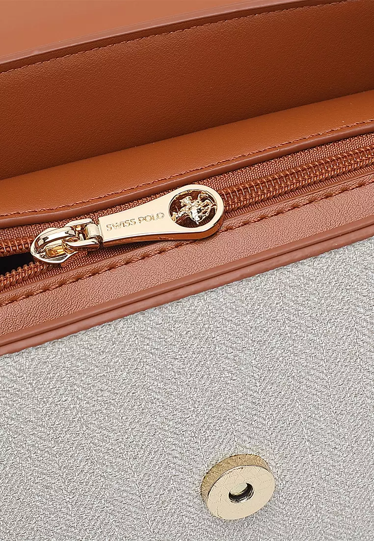 Women's Top Handle Bag / Sling Bag / Crossbody Bag / Shoulder Bag - Off White