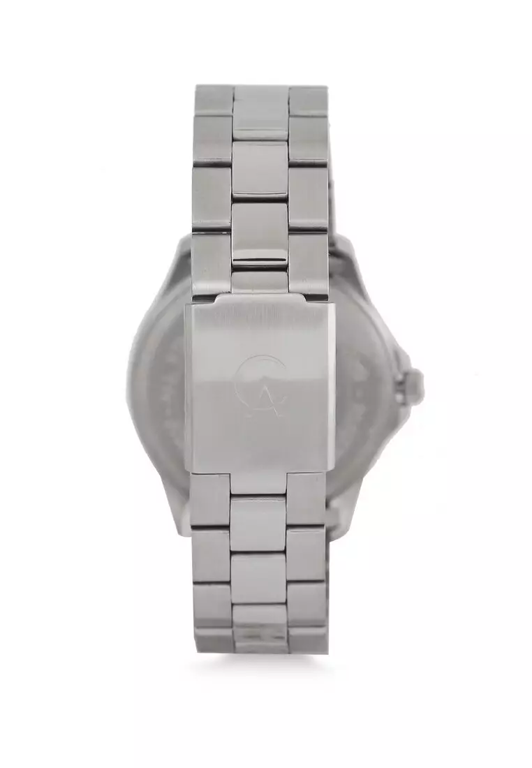 Alexandre Christie Jam Tangan Pria - Silver Black - Stainless Steel - 1029 MDBSSBA