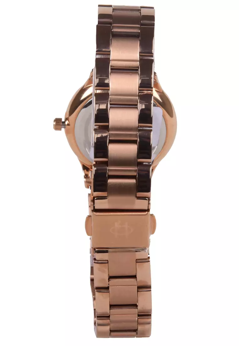 Hegner HW-5069L Jam Tangan Analog Wanita - Rosegold - Stainless Steel